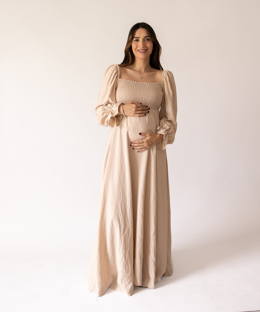 FALL ETHEREAL DRESS BEIGE