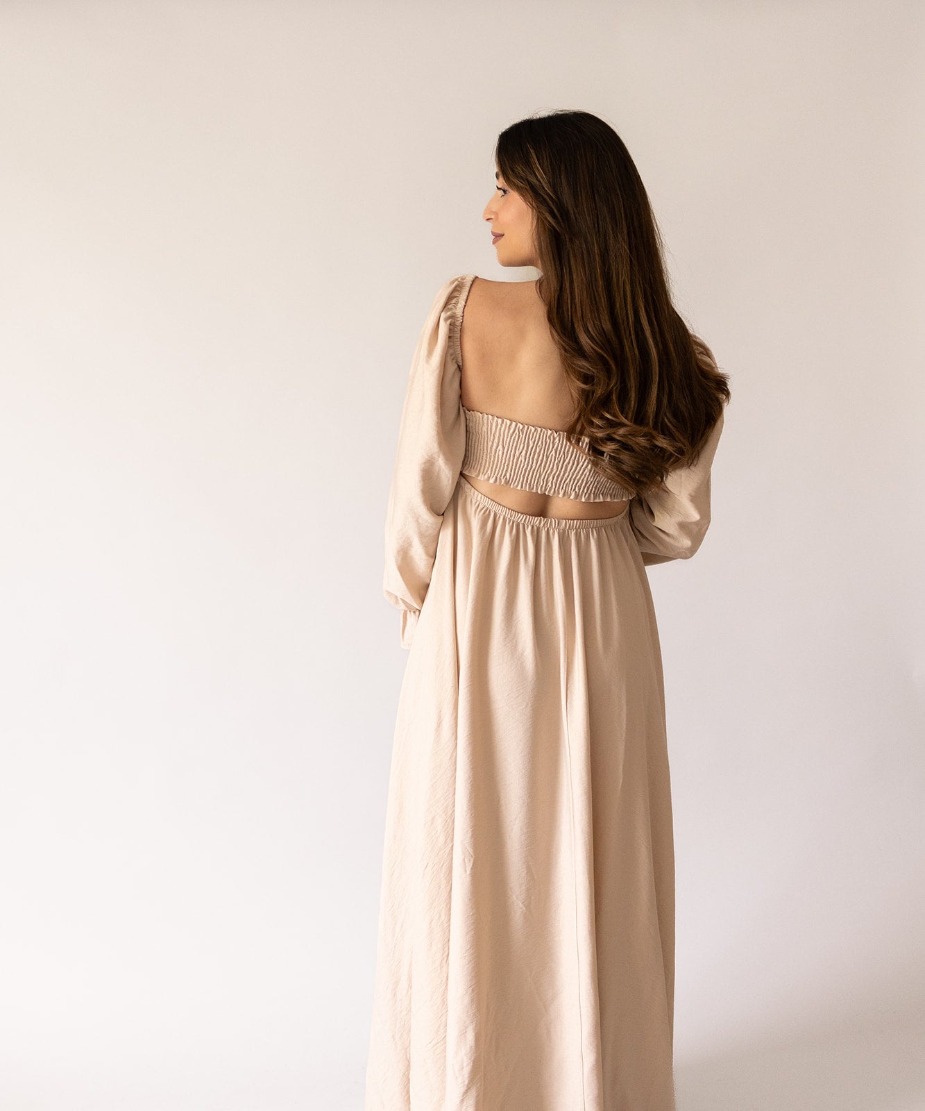 FALL ETHEREAL DRESS BEIGE MUM PREGGO FALL ETHEREAL DRESS BEIGE MUM PREGGO