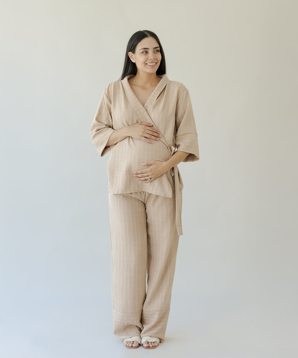 KIMONO SET BEIGE