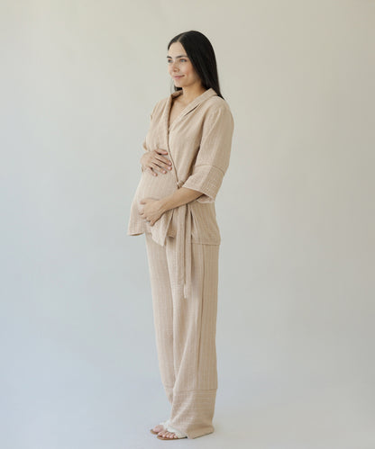 KIMONO SET BEIGE