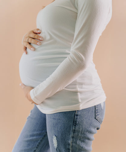 LONG SLEEVE T-SHIRT IVORY