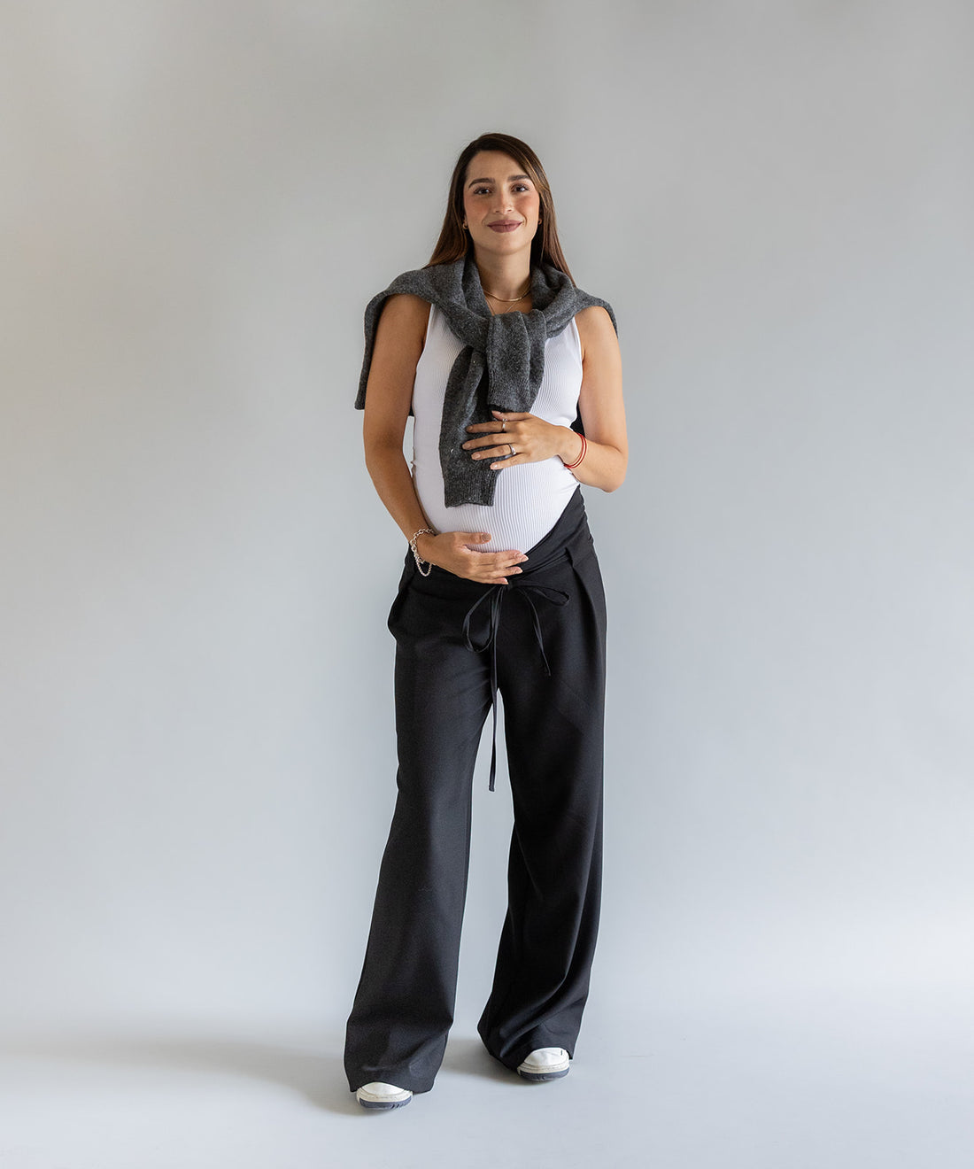 LOW RISE PANTS BLACK