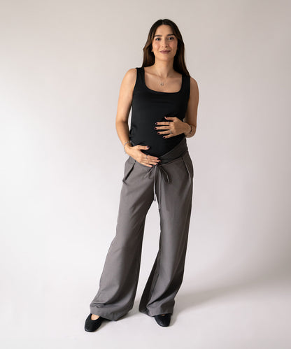 LOW RISE PANTS GRAY