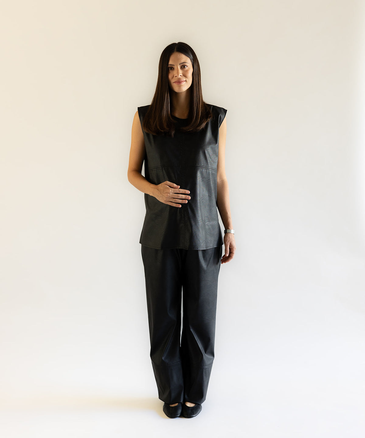 LEATHER SET BLACK