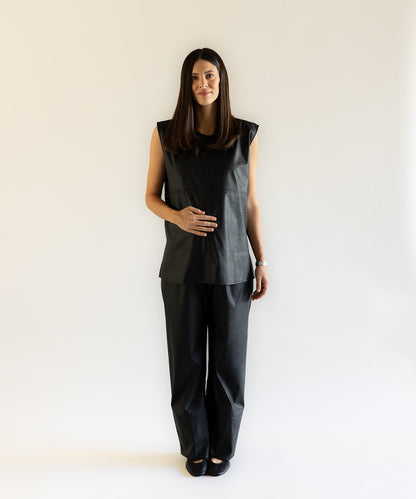 LEATHER SET BLACK