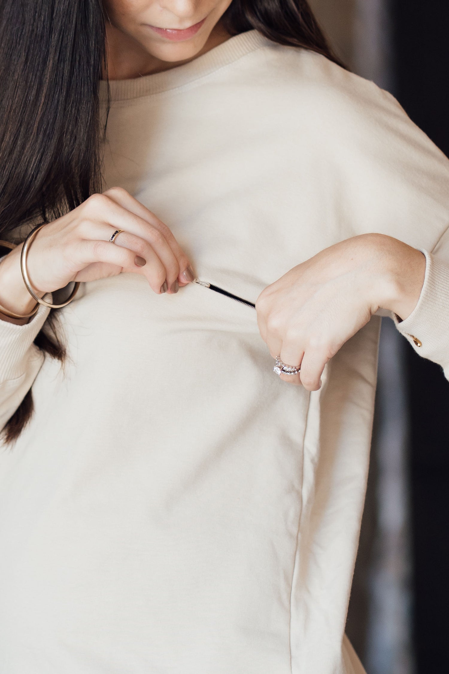 NURSING JACKET BEIGE