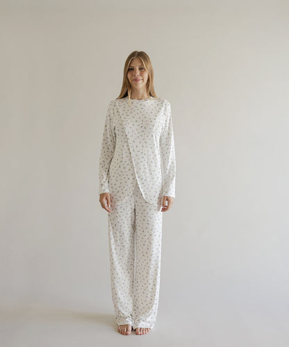NIGHT IN NURSING PIJAMA LILA PRINT