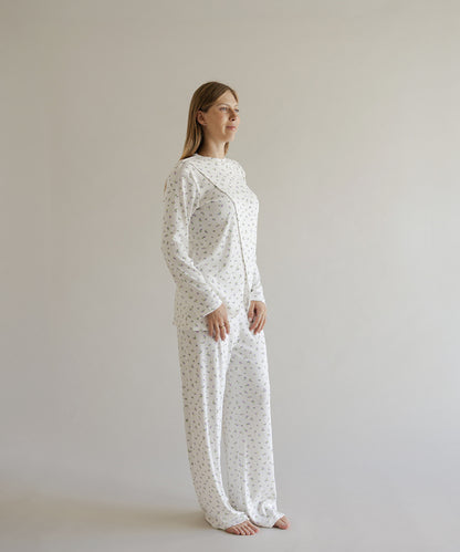 NIGHT IN NURSING PIJAMA LILA PRINT