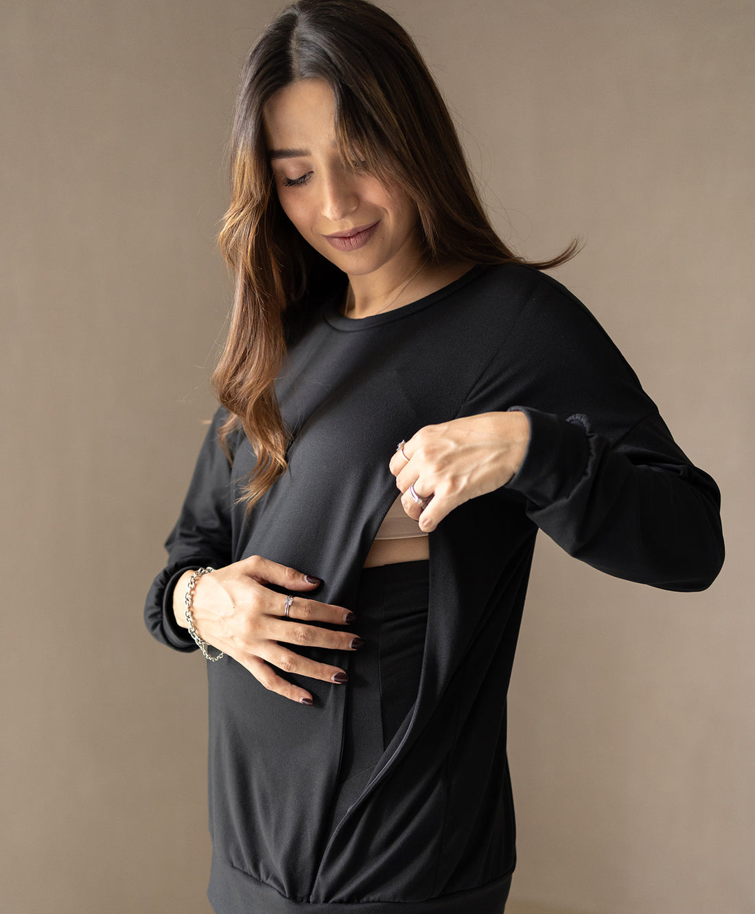 NURSING PANTS BLACK