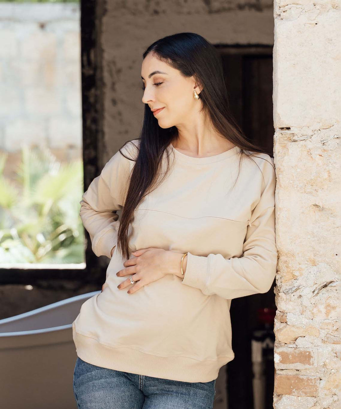 NURSING JACKET BEIGE