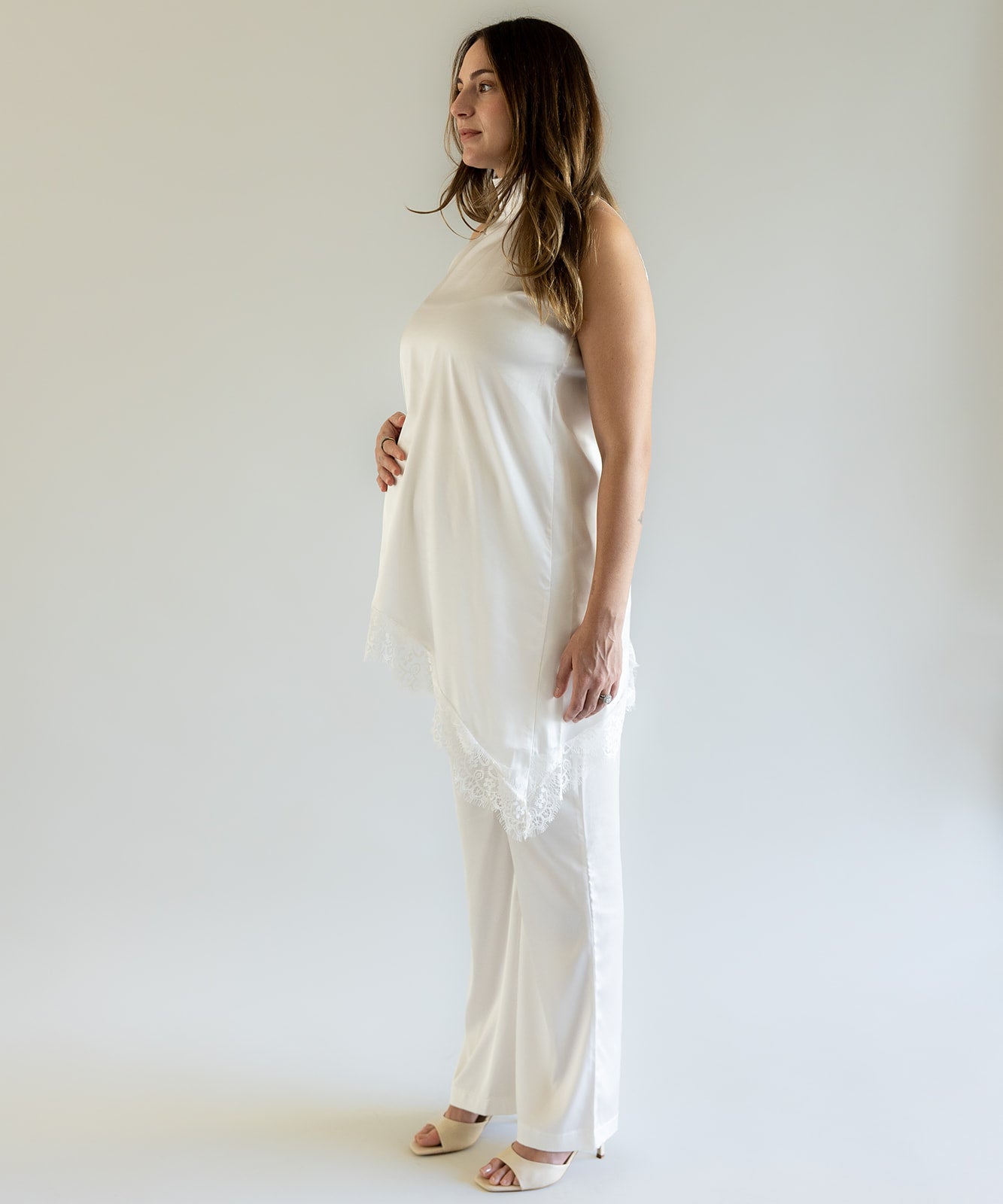 SATIN SET WHITE