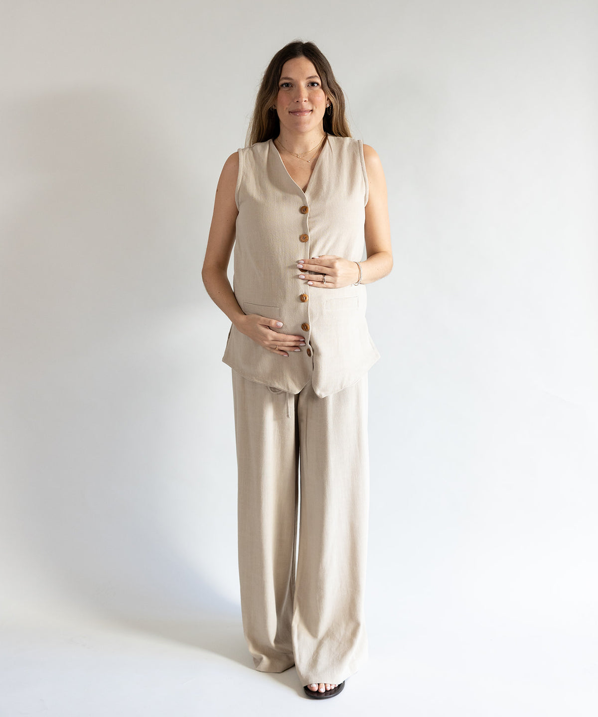 SOHO LOW RISE PANTS BEIGE
