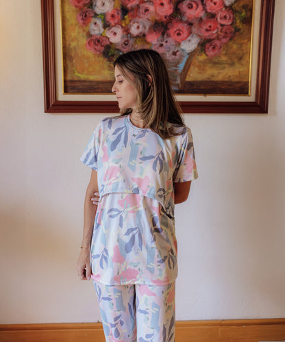STAY HOME NURSING PIJAMA PRINT
