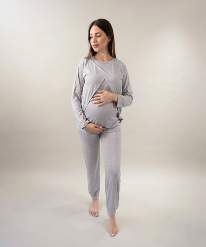 NURSING LONG SLEEVE PIJAMA BUNDLE
