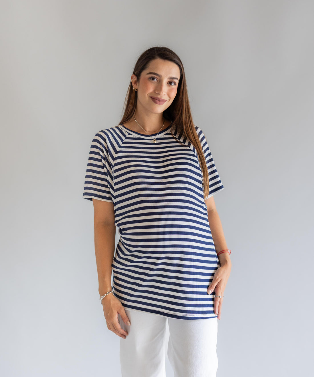 OVERSIZE NURSING T-SHIRT NAVY