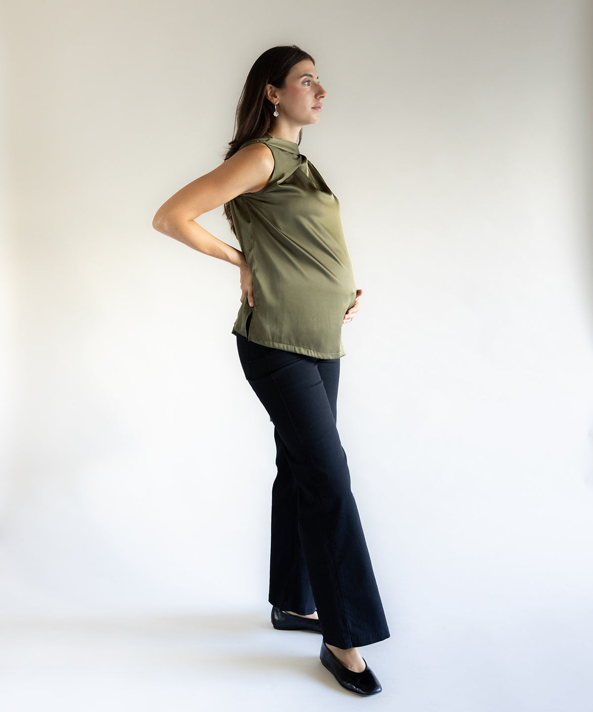 WIDE LEG BLACK JEANS