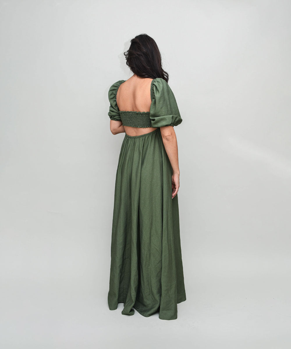 ETHEREAL DRESS GREEN
