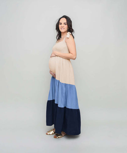PALM SPRING DRESS BLUE
