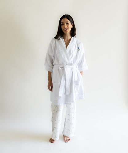 RELAXING ROBE COTTON WHITE